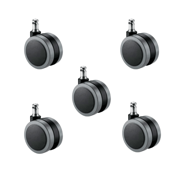 65 mm soft nylon wheels. Pack 5 units.